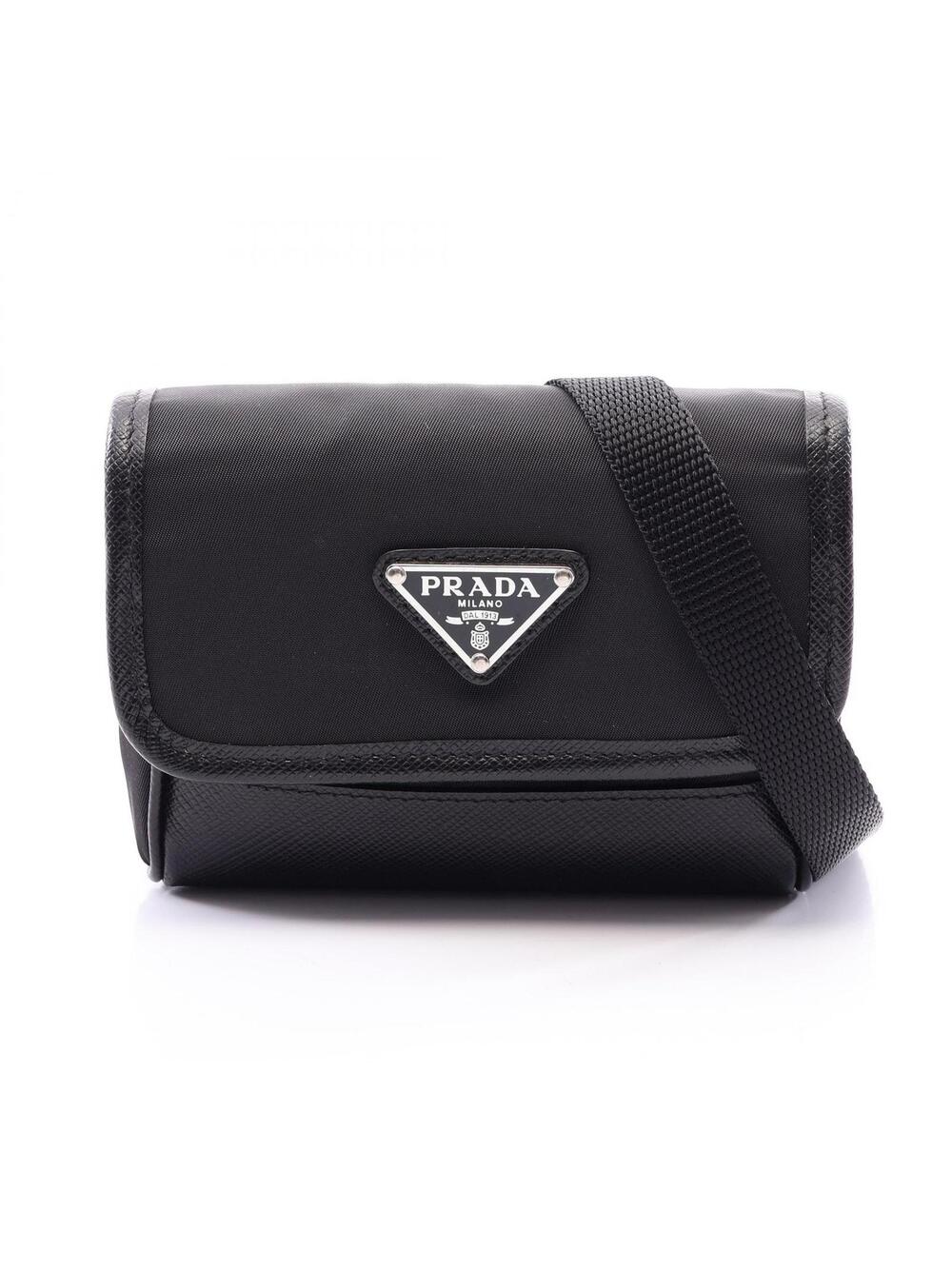 Prada Triangle Logo Shoulder Crossbody #371825P61B